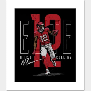 Nico Collins Houston Elite 12 Posters and Art